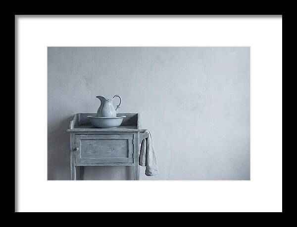 Vintage Washstand With Ewer And Basin