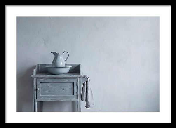 Vintage Washstand With Ewer And Basin