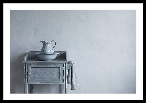 Vintage Washstand With Ewer And Basin