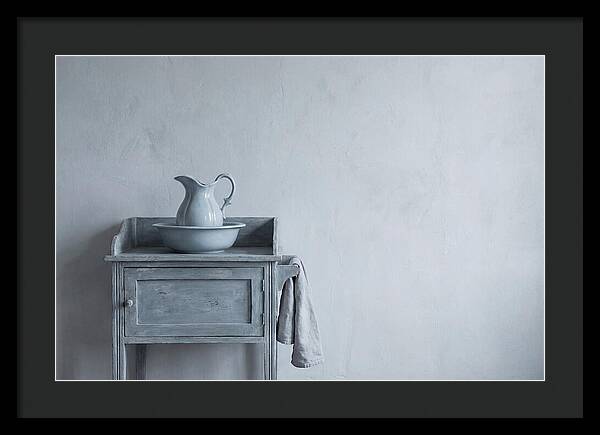 Vintage Washstand With Ewer And Basin