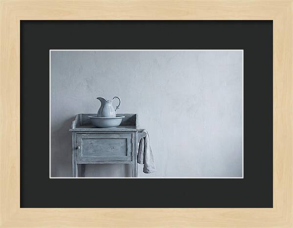 Vintage Washstand With Ewer And Basin