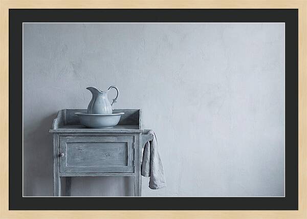 Vintage Washstand With Ewer And Basin