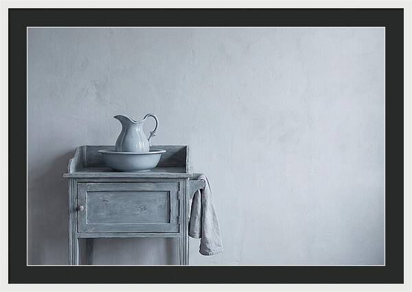 Vintage Washstand With Ewer And Basin
