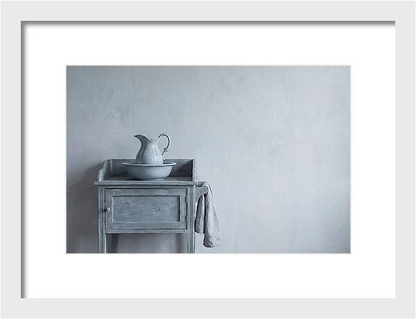 Vintage Washstand With Ewer And Basin
