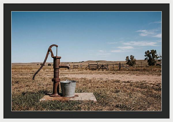 Vintage Well Pump In The Countryside