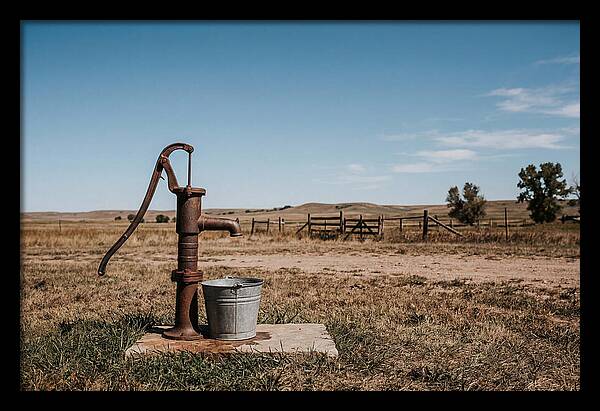 Vintage Well Pump In The Countryside
