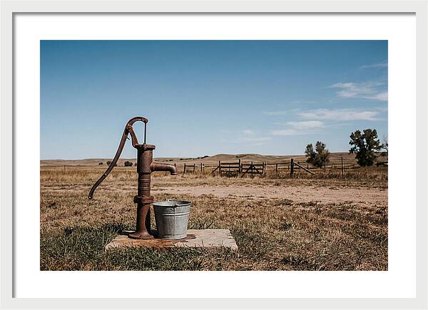 Vintage Well Pump In The Countryside