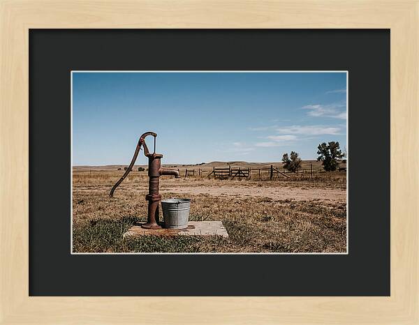 Vintage Well Pump In The Countryside