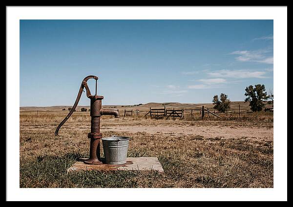 Vintage Well Pump In The Countryside
