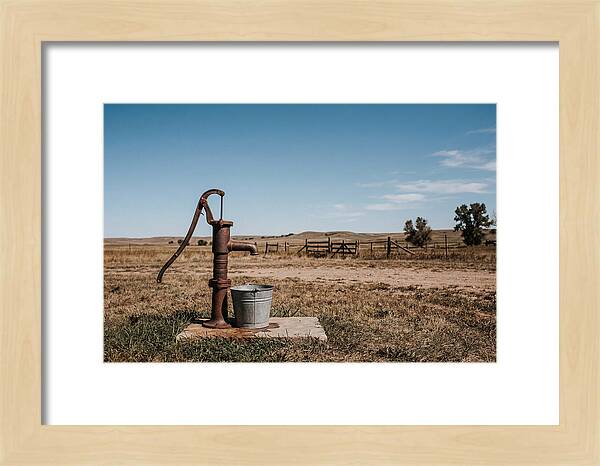 Vintage Well Pump In The Countryside