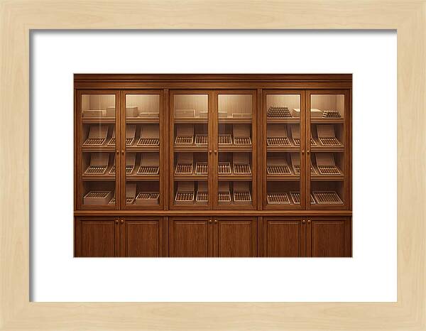 Vintage Wooden Cigar Store Display