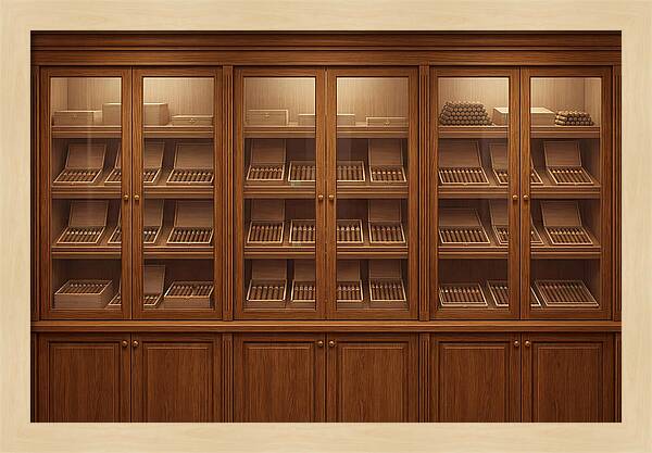 Vintage Wooden Cigar Store Display
