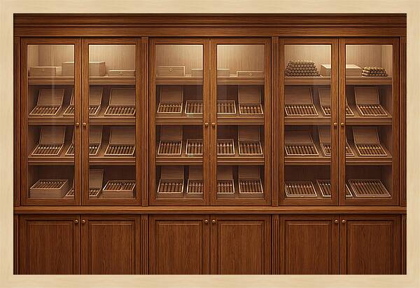 Vintage Wooden Cigar Store Display