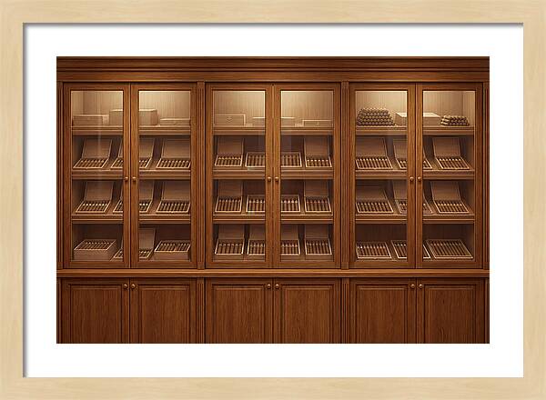 Vintage Wooden Cigar Store Display