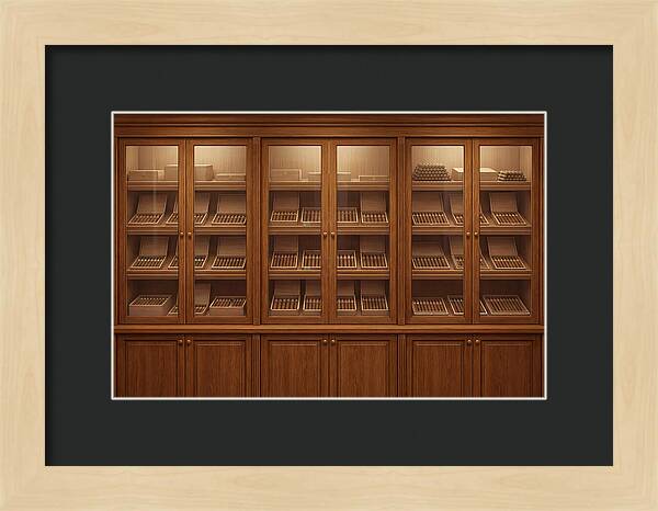 Vintage Wooden Cigar Store Display