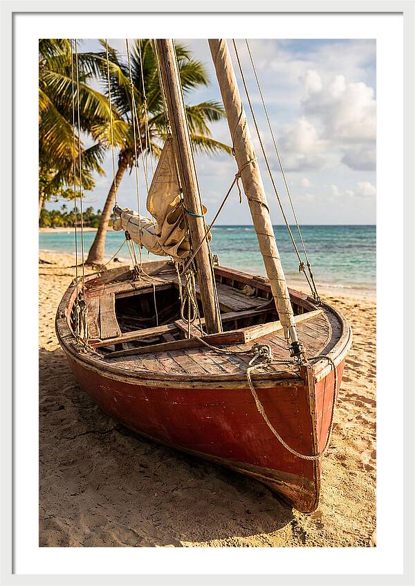 Vintage Wooden Sailing Dinghy