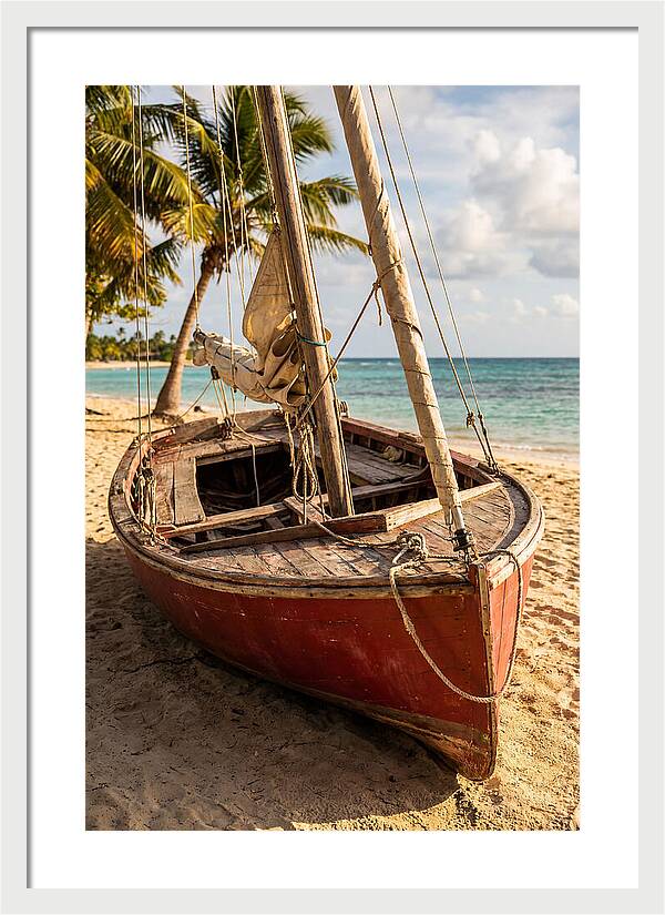 Vintage Wooden Sailing Dinghy