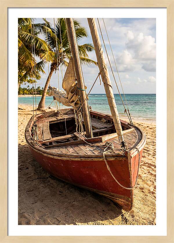 Vintage Wooden Sailing Dinghy