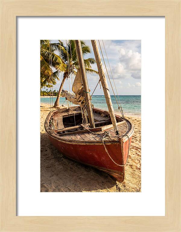 Vintage Wooden Sailing Dinghy