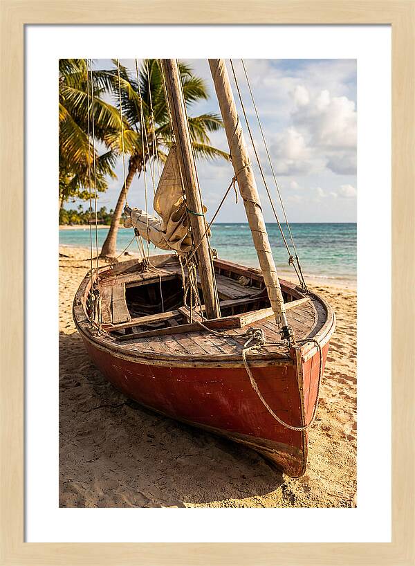 Vintage Wooden Sailing Dinghy