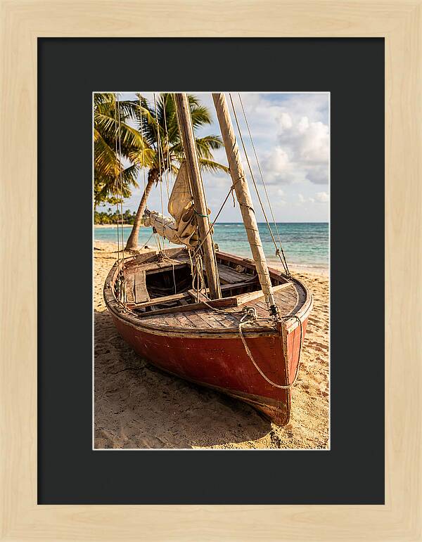 Vintage Wooden Sailing Dinghy