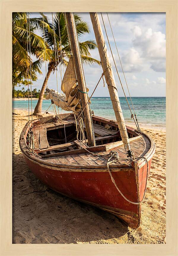 Vintage Wooden Sailing Dinghy
