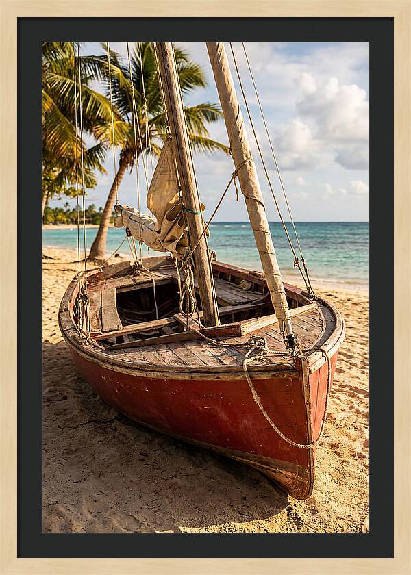 Vintage Wooden Sailing Dinghy