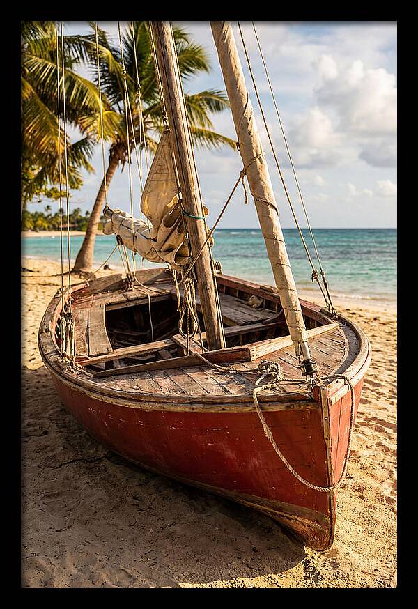 Vintage Wooden Sailing Dinghy