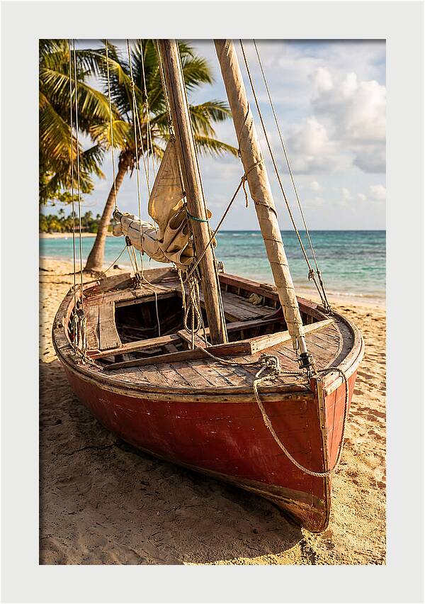 Vintage Wooden Sailing Dinghy