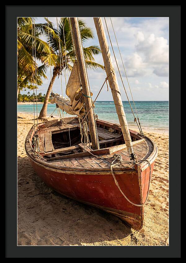 Vintage Wooden Sailing Dinghy