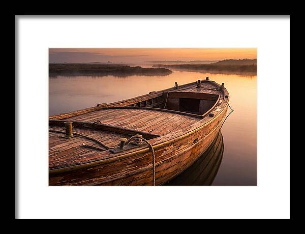 Vintage Wooden Water Taxi At D Carlos Medina