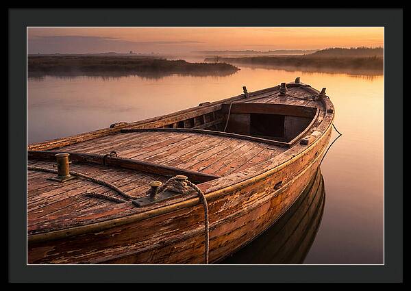 Vintage Wooden Water Taxi At D Carlos Medina