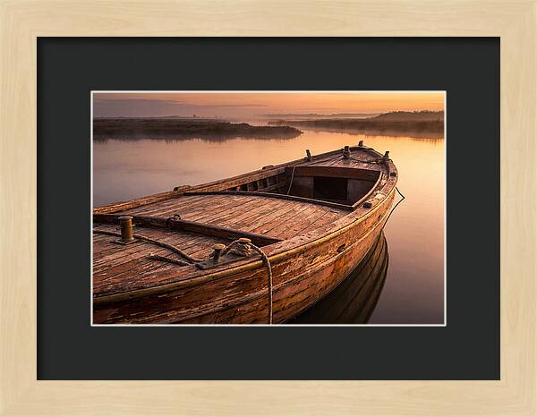 Vintage Wooden Water Taxi At D Carlos Medina