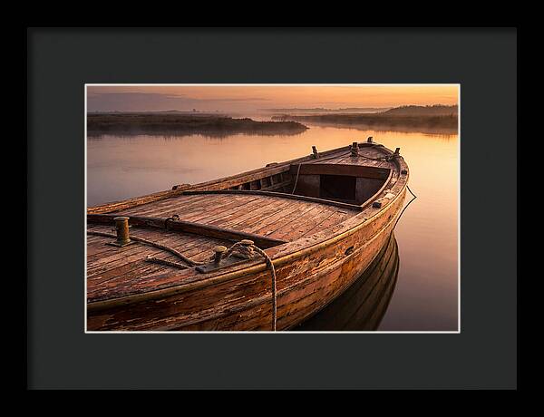 Vintage Wooden Water Taxi At D Carlos Medina