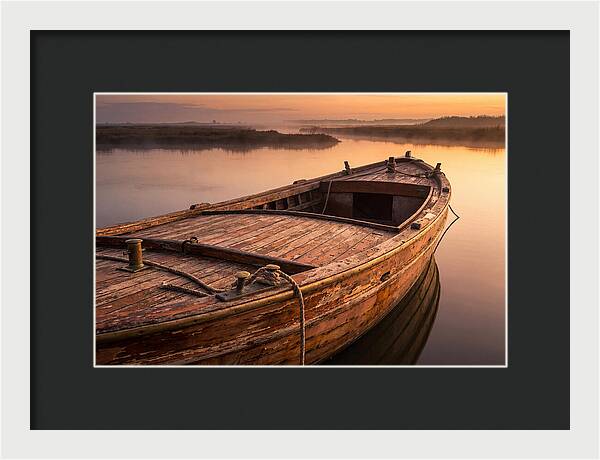 Vintage Wooden Water Taxi At D Carlos Medina