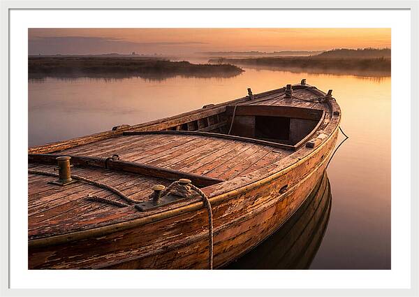 Vintage Wooden Water Taxi At D Carlos Medina