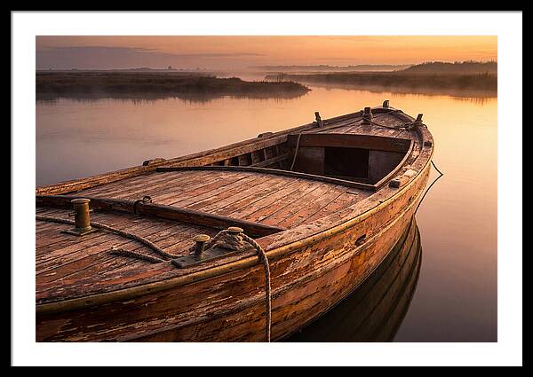 Vintage Wooden Water Taxi At D Carlos Medina