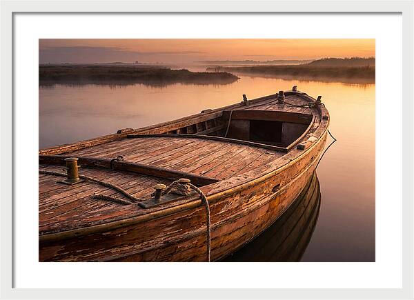 Vintage Wooden Water Taxi At D Carlos Medina