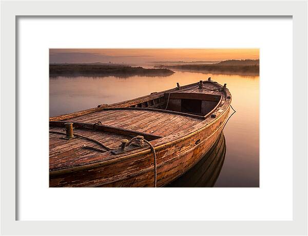 Vintage Wooden Water Taxi At D Carlos Medina