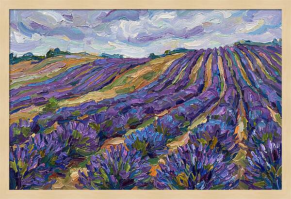 Violet Horizons Beneath Overcast Skies