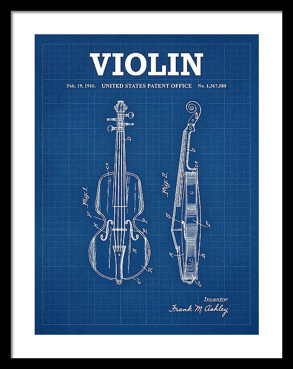 Violin Blueprint Patent Us1367580a