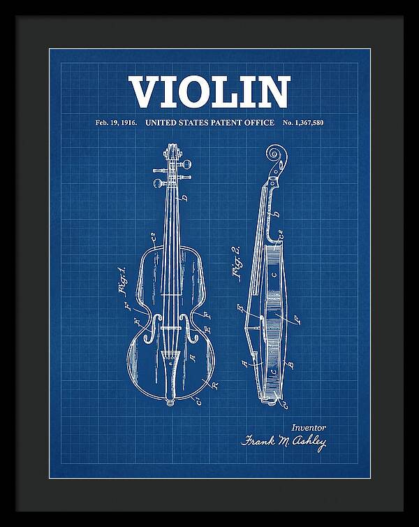 Violin Blueprint Patent Us1367580a