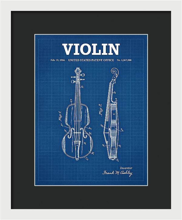 Violin Blueprint Patent Us1367580a