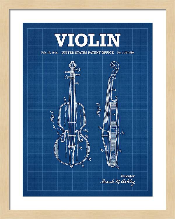 Violin Blueprint Patent Us1367580a