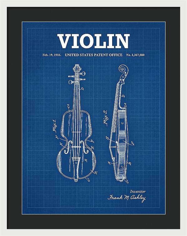 Violin Blueprint Patent Us1367580a