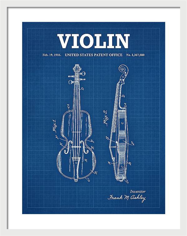 Violin Blueprint Patent Us1367580a