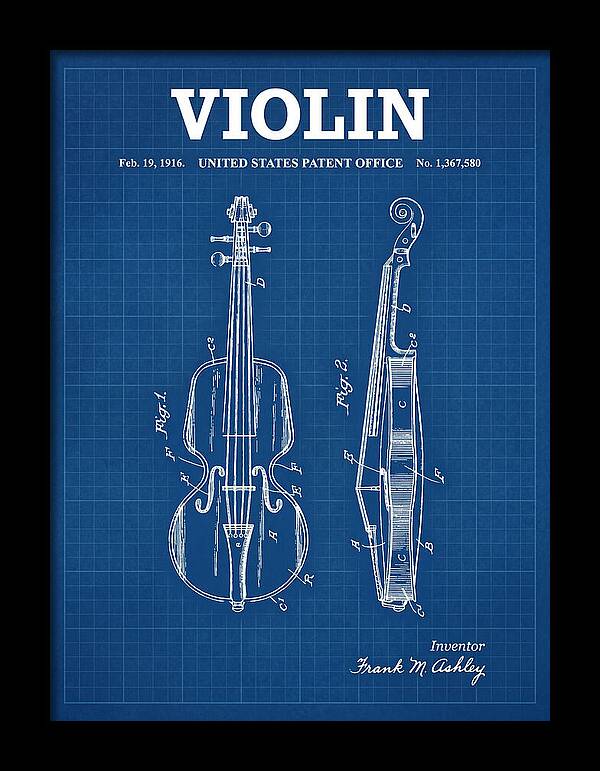 Violin Blueprint Patent Us1367580a