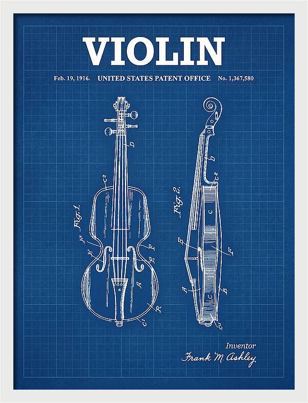Violin Blueprint Patent Us1367580a
