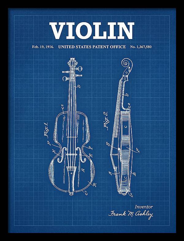 Violin Blueprint Patent Us1367580a