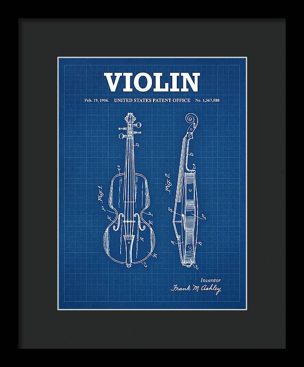 Violin Blueprint Patent Us1367580a